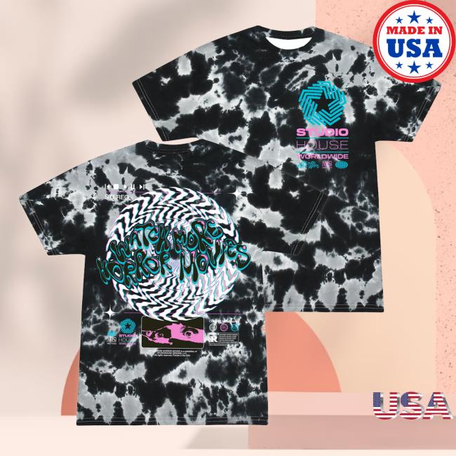Official Studiohouse Designs Merch Store "Watch More" Tiedye Attractive Shirt Studiohouse Designs Apparel Clothing Shop StudiohouseDesigns