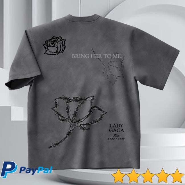 Lady Gaga Roses Tee | Lady Gaga Merch Store Shop Official