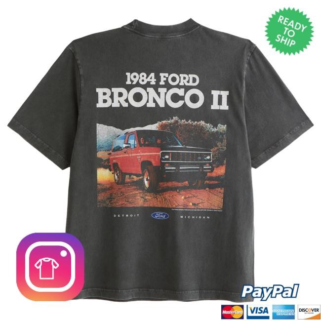Official Official Abercrombie And Fitch Apparel Clothing Merch Vintage-Inspired Bronco Graphic New Shirt Abercrombiefitch Store Shop