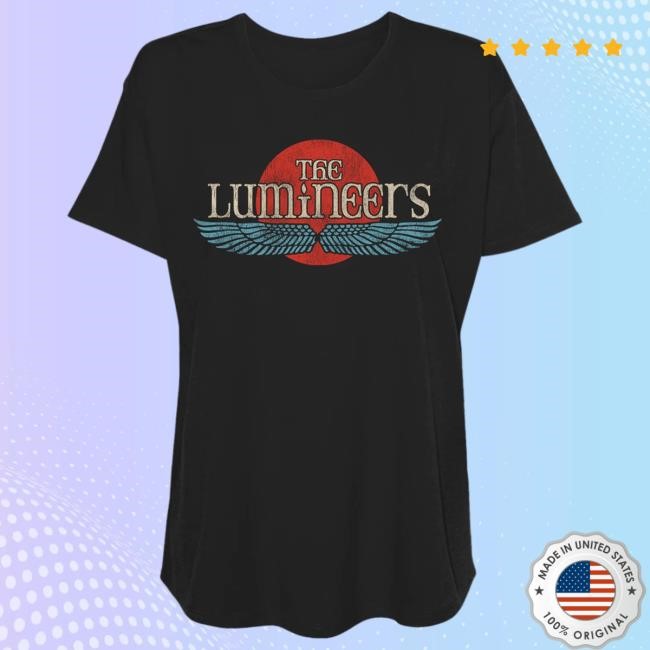 The Lumineers Winged Logo Ladies Tee The Lumineers Merch