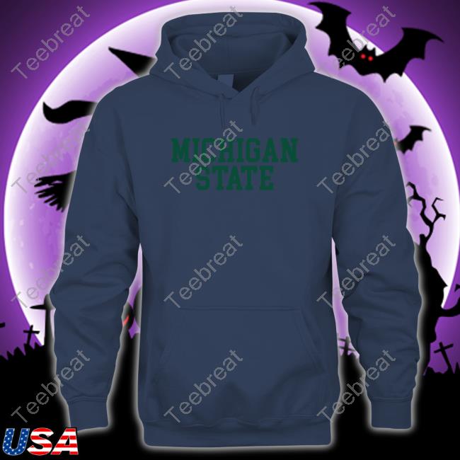 Michigan State Hooded Sweatshirt Official Michigan State Hooded Sweatshirt