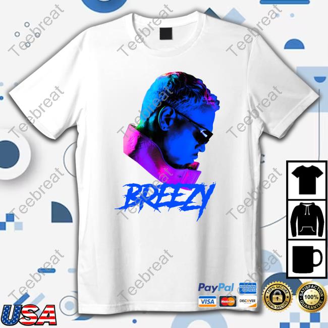 Official Chris Brown Merch Breezy Profile Long Sleeve Tee
