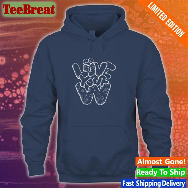 Love Your W Long Sleeve Tee Black Thehobiprint