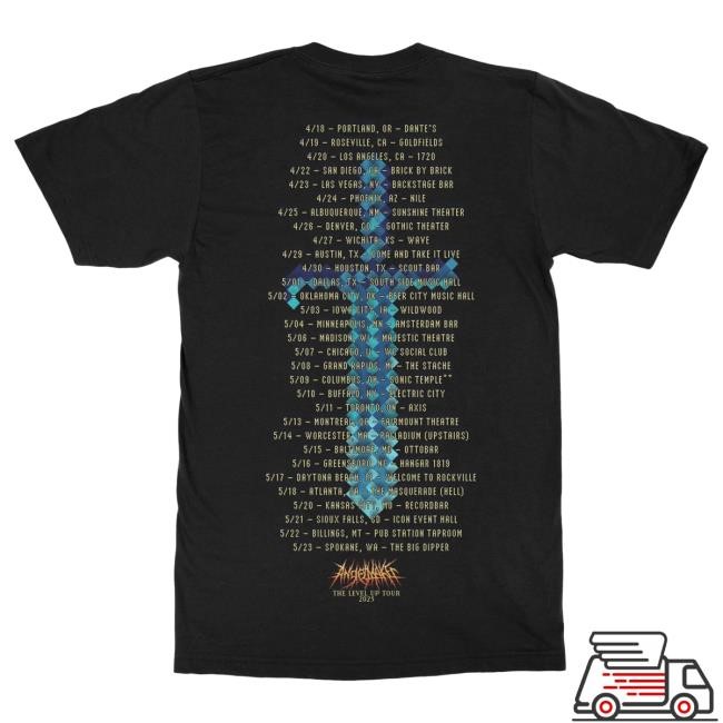 Official Indie Merch Store AngelMaker "Level Up Tour" Hot Shirt IndieMerchStore
