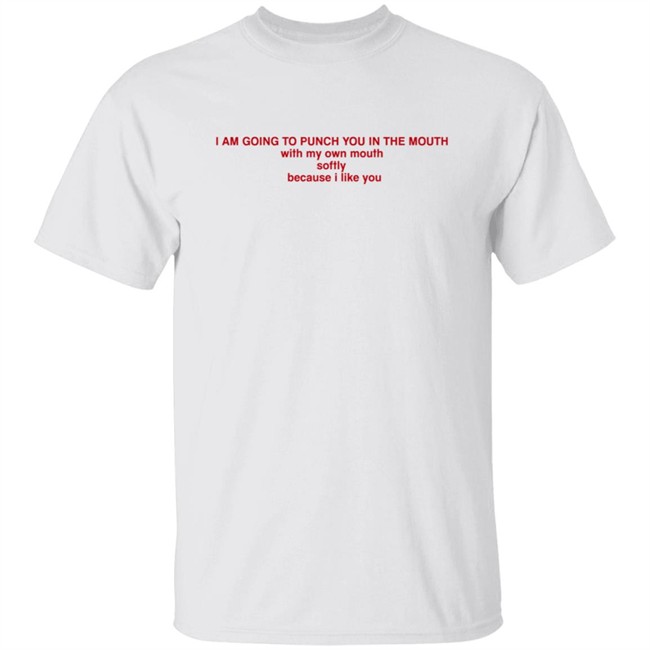 I Am Going To Punch You In The Mouth With My Own Mouth Softly Because I Like You T Shirt