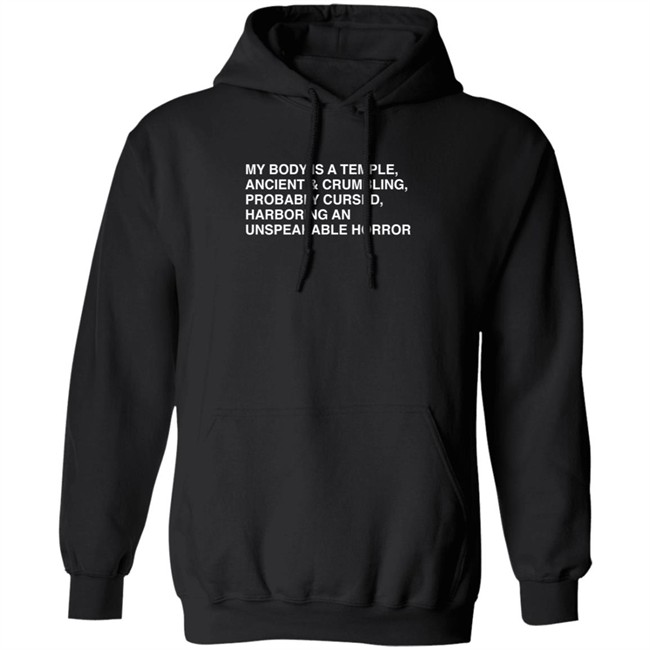 My Body Is A Temple, Ancient & Crumbling, Probably Cursed, Harb T Shirt My Body Is A Temple, Ancient & Crumbling, Probably Cursed, Harb T Shirt