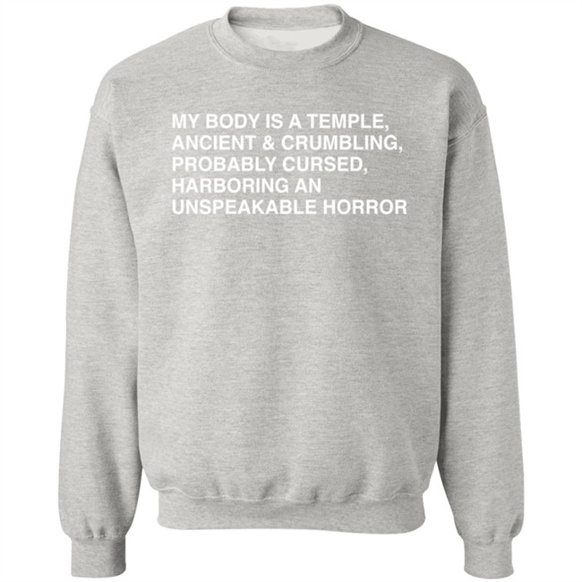 My Body Is A Temple, Ancient & Crumbling, Probably Cursed, Harb T Shirt My Body Is A Temple, Ancient & Crumbling, Probably Cursed, Harb T Shirt
