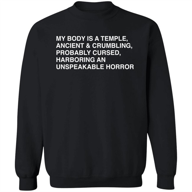 My Body Is A Temple, Ancient & Crumbling, Probably Cursed, Harb T Shirt My Body Is A Temple, Ancient & Crumbling, Probably Cursed, Harb T Shirt