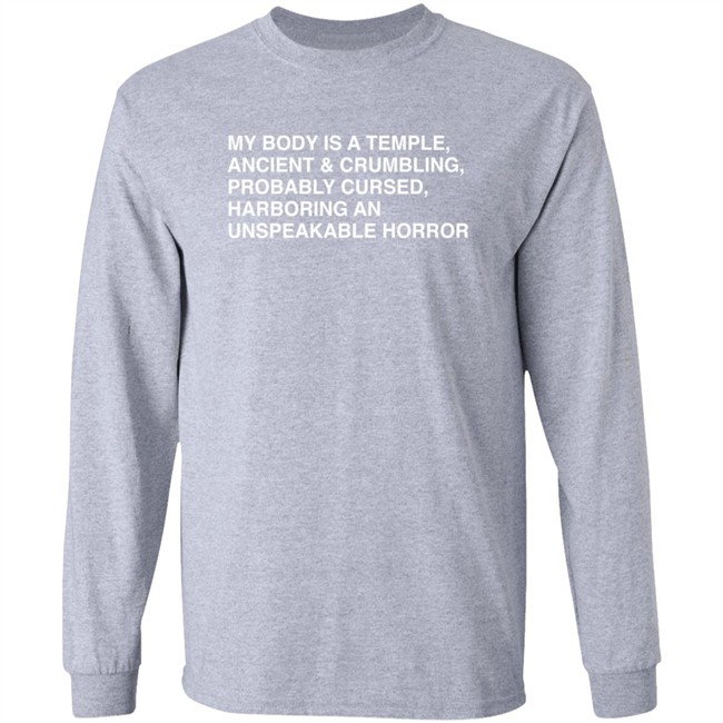 My Body Is A Temple, Ancient & Crumbling, Probably Cursed, Harb T Shirt My Body Is A Temple, Ancient & Crumbling, Probably Cursed, Harb T Shirt