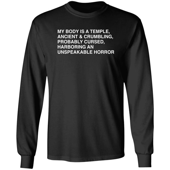 My Body Is A Temple, Ancient & Crumbling, Probably Cursed, Harb T Shirt My Body Is A Temple, Ancient & Crumbling, Probably Cursed, Harb T Shirt