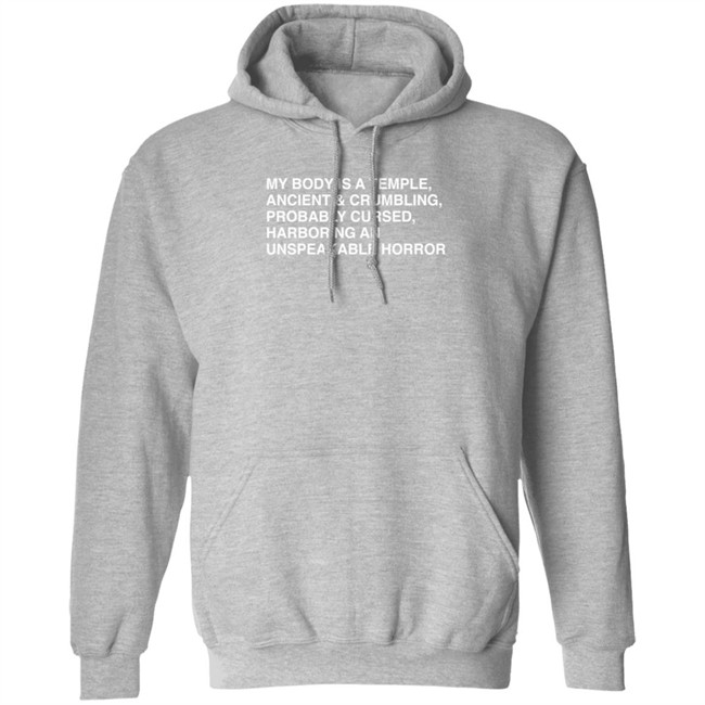 My Body Is A Temple, Ancient & Crumbling, Probably Cursed, Harb T Shirt My Body Is A Temple, Ancient & Crumbling, Probably Cursed, Harb T Shirt