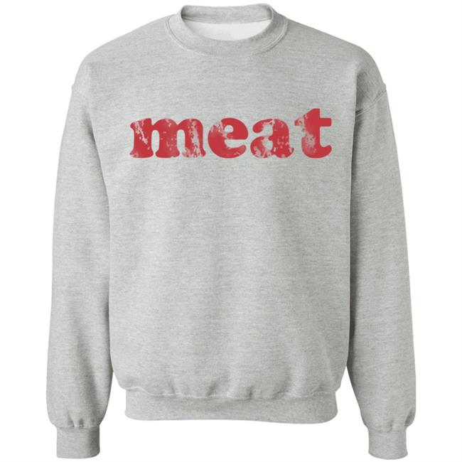 Meatzine Merch Distressed Logo Sweatshirt