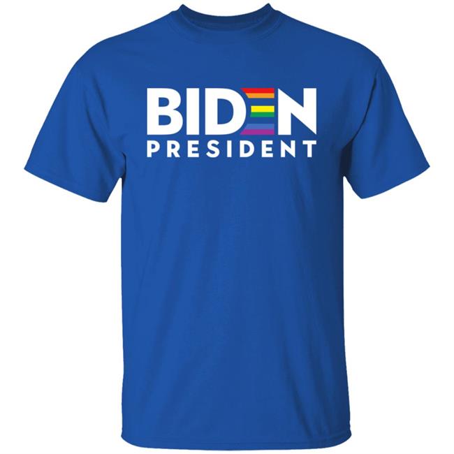 Biden President Shirt Biden President LGBT Gay Pride Rainbow T-Shirt Cassady Campbell Non Discrimination