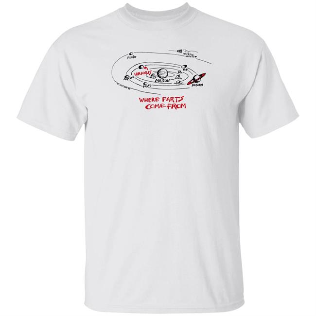 John Lamb Where Farts Come From Uranus Shirt 1980S Comical Uranus Fart