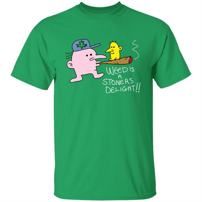 Threadless Shop Weed Is A Stoners Delight Shirt The Average Joey