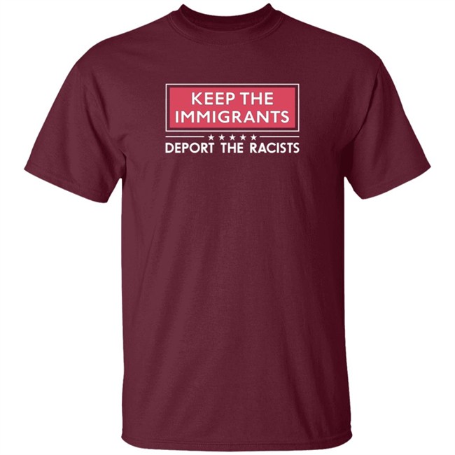 Keep The Immigrants Deport The Racists Short-Sleeve Unisex T-Shirt
