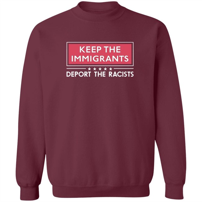 Keep The Immigrants Deport The Racists Short-Sleeve Unisex T-Shirt Keep The Immigrants Deport The Racists Short-Sleeve Unisex T-Shirt