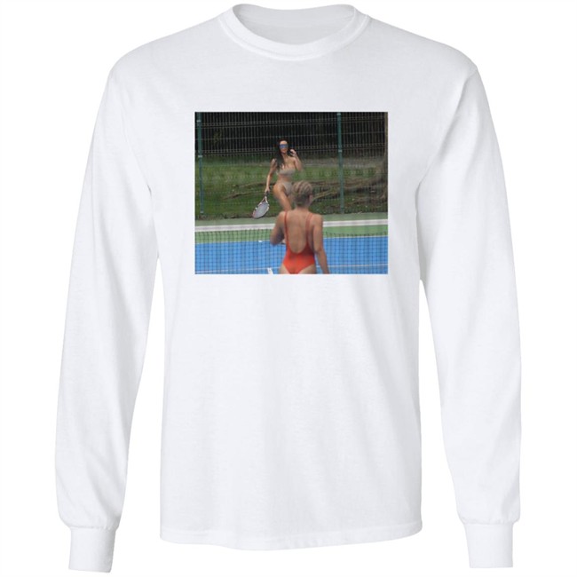 Saint Pablo Merch Kim Tennis White Long Sleeve T Shirt