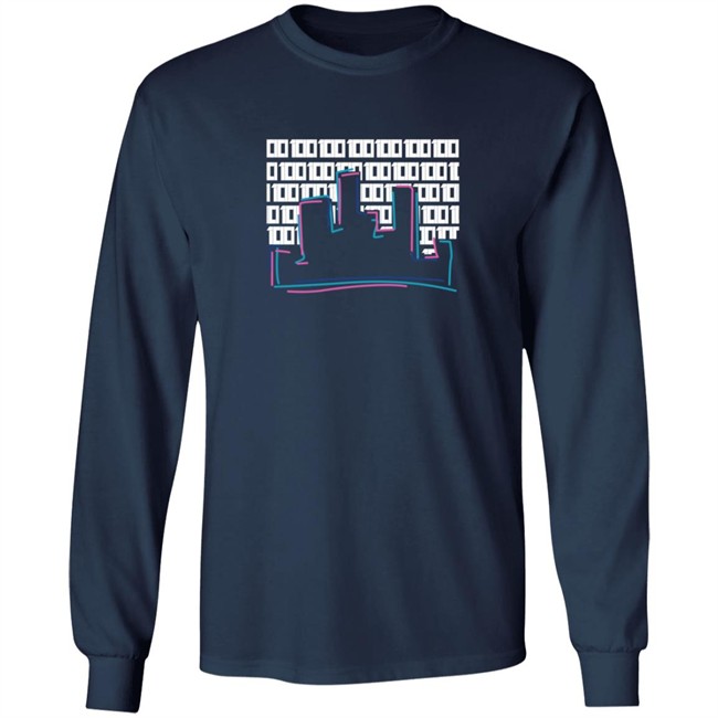 Iconografi Neon Skyline T Shirt Iconografi Neon Skyline T Shirt
