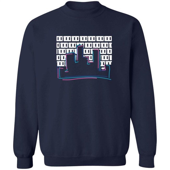 Iconografi Neon Skyline T Shirt Iconografi Neon Skyline T Shirt