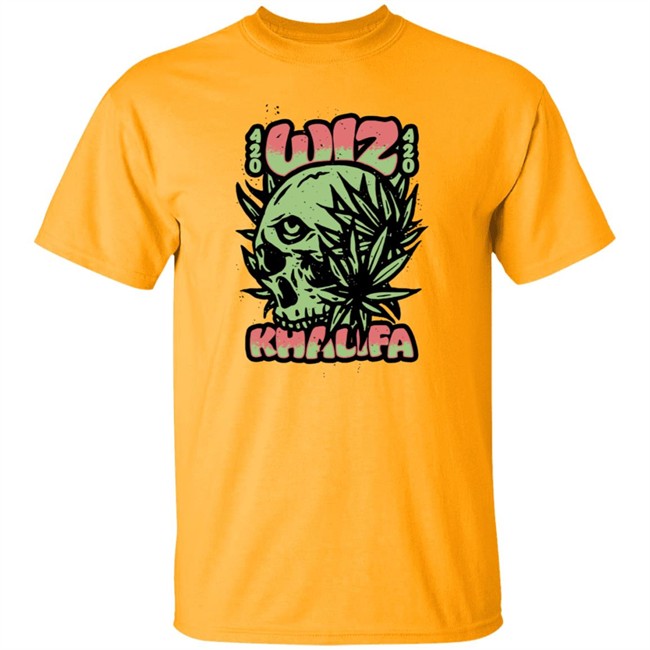 Wiz Khalifa Merch Store Cannabis Skull T Shirt Wiz Khalifa Merch Store Cannabis Skull T Shirt