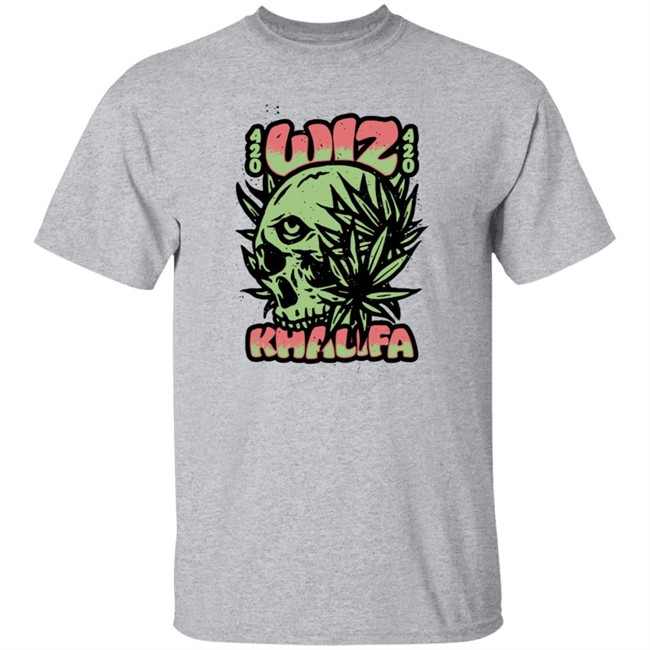 Wiz Khalifa Merch Store Cannabis Skull T Shirt Wiz Khalifa Merch Store Cannabis Skull T Shirt
