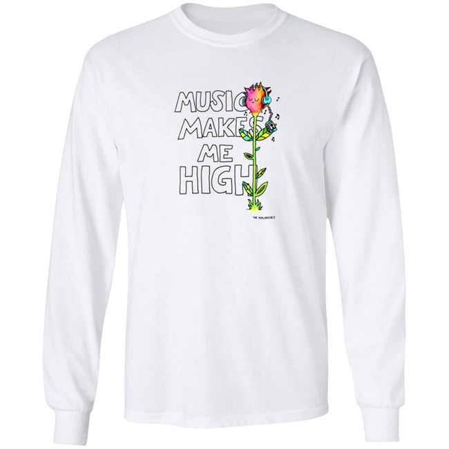 Sound Merch Store Music Makes Me High White T Shirt Sound Merch Store Music Makes Me High White T Shirt