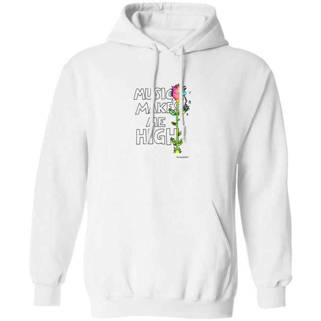 Sound Merch Store Music Makes Me High White T Shirt Sound Merch Store Music Makes Me High White T Shirt
