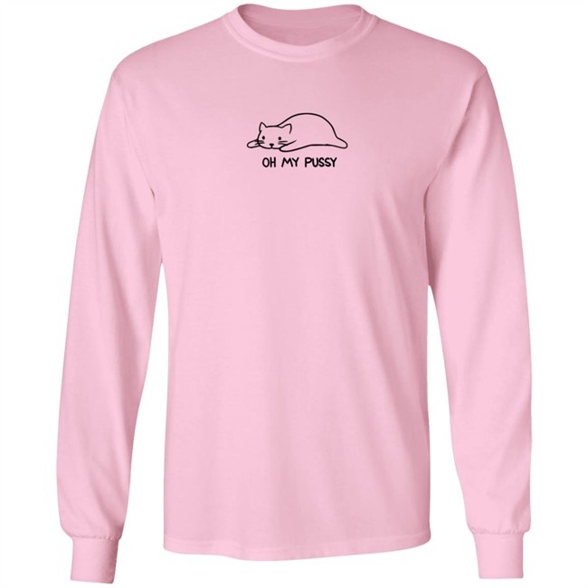 Danny Duncan Merch Oh My Pussy Light Pink Long Sleeve T Shirt