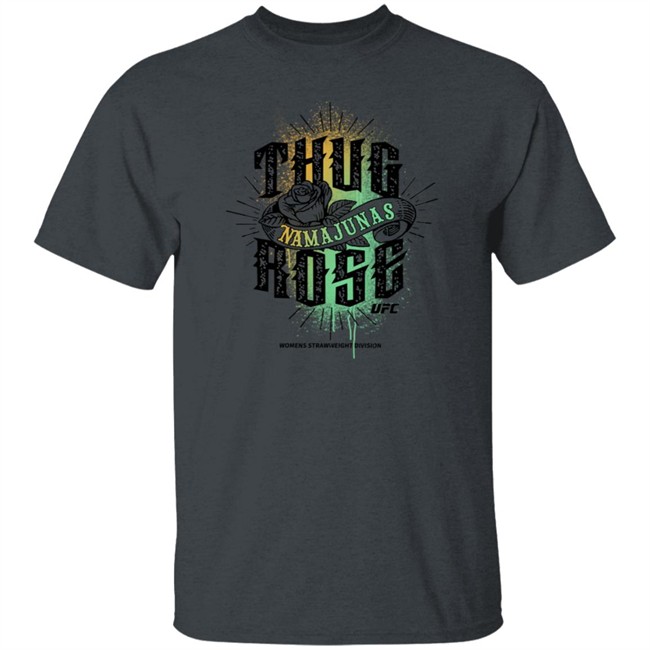 UFC Store Asphalt Men's UFC Rose Thug Namajunas T Shirt