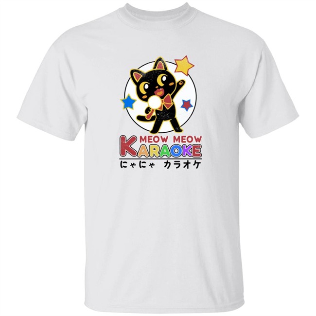 George Not Found Merch Store Urban Outfitters Cotton Meow Meow Karaoke Cat Tee Shirt George Not Found Merch Store Urban Outfitters Cotton Meow Meow Karaoke Cat Tee Shirt