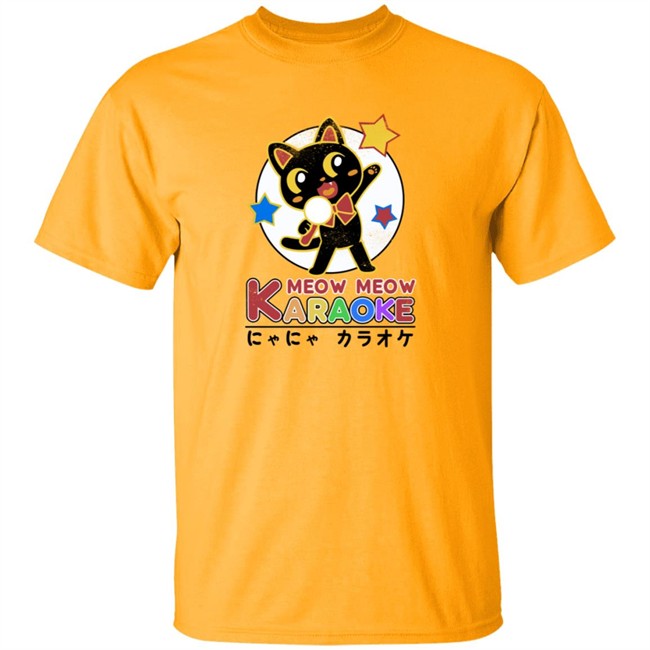 George Not Found Merch Store Urban Outfitters Cotton Meow Meow Karaoke Cat Tee Shirt George Not Found Merch Store Urban Outfitters Cotton Meow Meow Karaoke Cat Tee Shirt