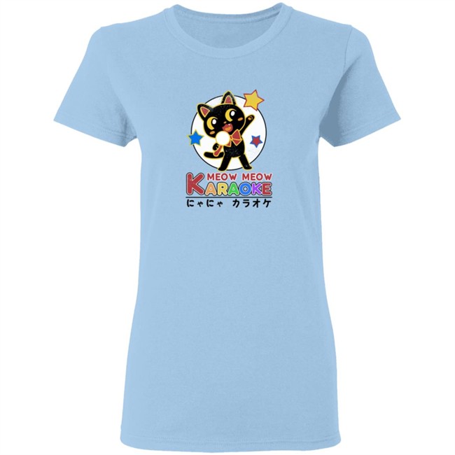 George Not Found Merch Store Urban Outfitters Cotton Meow Meow Karaoke Cat Tee Shirt George Not Found Merch Store Urban Outfitters Cotton Meow Meow Karaoke Cat Tee Shirt