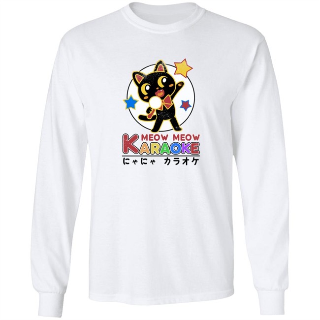 George Not Found Merch Store Urban Outfitters Cotton Meow Meow Karaoke Cat Tee Shirt George Not Found Merch Store Urban Outfitters Cotton Meow Meow Karaoke Cat Tee Shirt