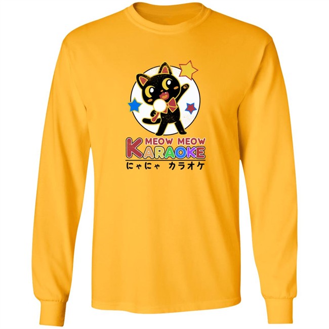 George Not Found Merch Store Urban Outfitters Cotton Meow Meow Karaoke Cat Tee Shirt George Not Found Merch Store Urban Outfitters Cotton Meow Meow Karaoke Cat Tee Shirt