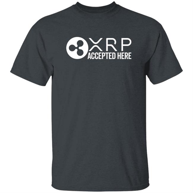 XRP Accepted Here Shirt XRP Whale