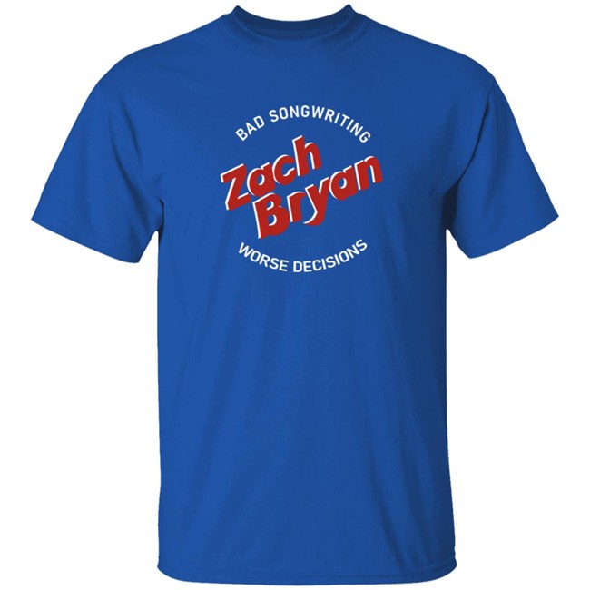 Zach Bryan Merch Bad Songwriting T Shirt Zach Bryan Merch Bad Songwriting T Shirt
