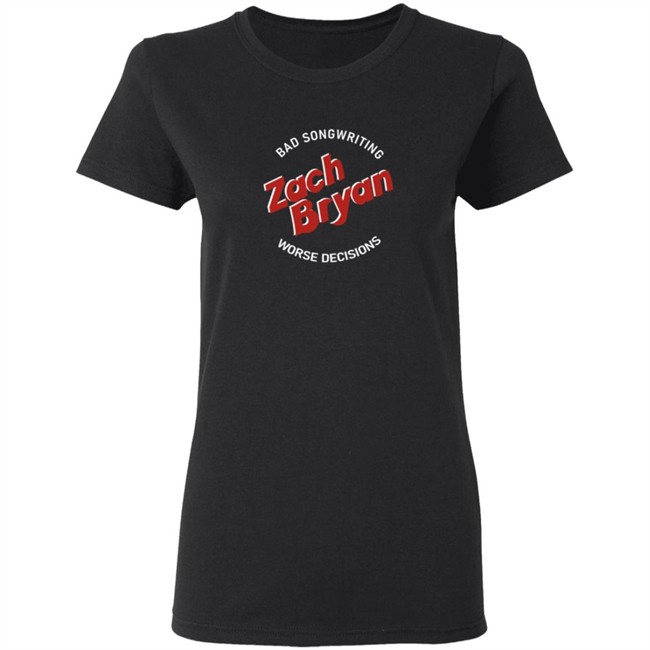 Zach Bryan Merch Bad Songwriting T Shirt Zach Bryan Merch Bad Songwriting T Shirt