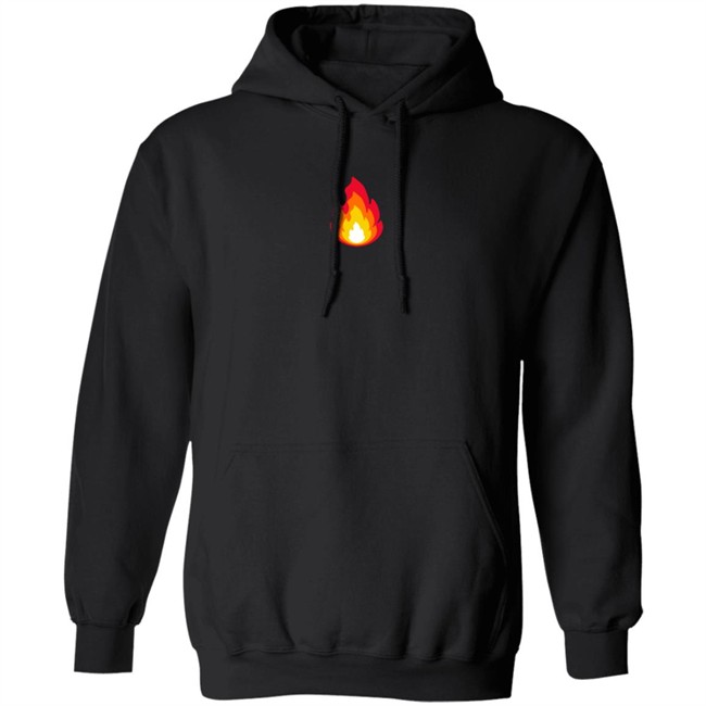 Sapnap Shop Sapnap Layered Fire Fleece Pullover Hoodie