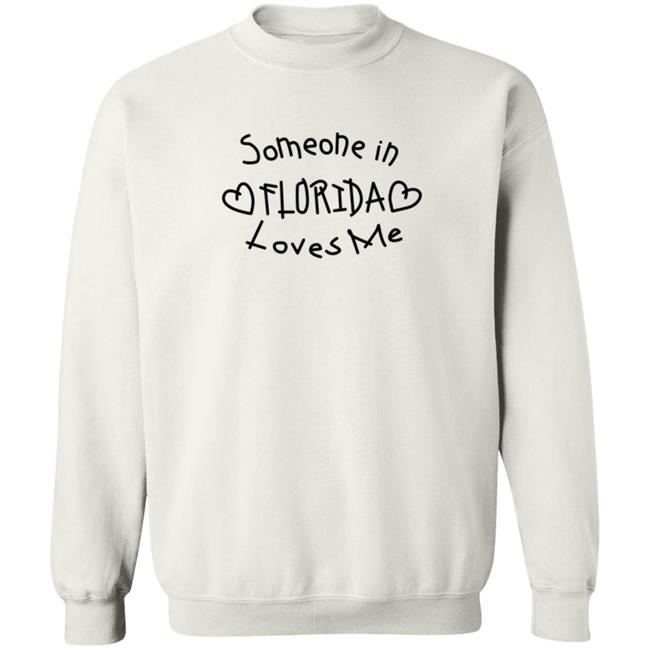 Dominicfike Store Merch Someone In Florida Loves Me Crewneck Sweatshirt