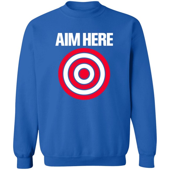 Aim Here Darts Players Bullseye Target Shooting Club T Shirt Aim Here Darts Players Bullseye Target Shooting Club T Shirt