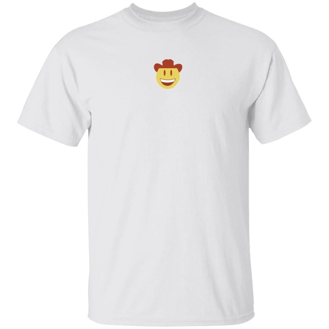 Antonio Garza Merch Cowboy Emoji White Shirt