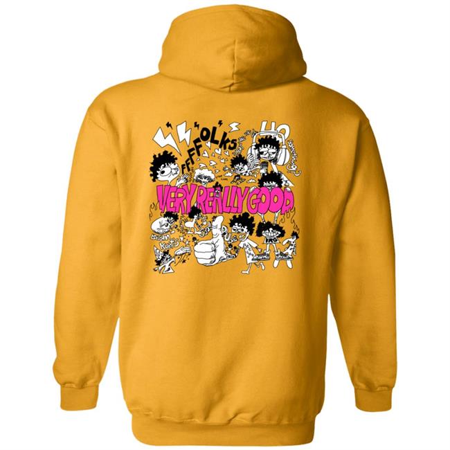 Kurtis Conner Merch Very Really Good Cartoon Pullover Hoodie
