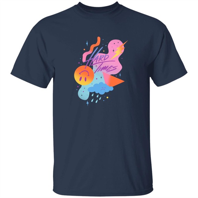 Paramore Merch Hard Times Gradient Shapes T Shirt Paramore Merch Hard Times Gradient Shapes T Shirt