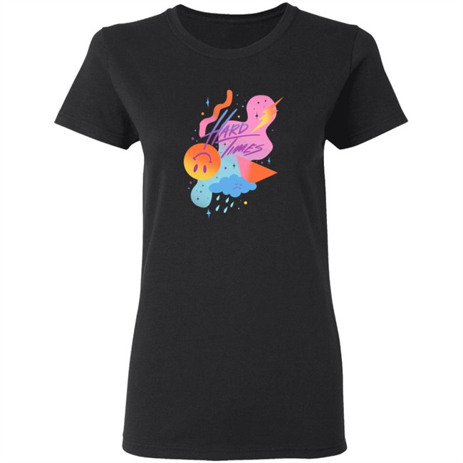 Paramore Merch Hard Times Gradient Shapes T Shirt Paramore Merch Hard Times Gradient Shapes T Shirt