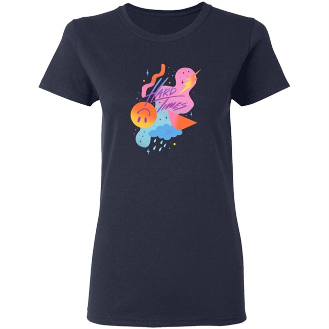 Paramore Merch Hard Times Gradient Shapes T Shirt Paramore Merch Hard Times Gradient Shapes T Shirt