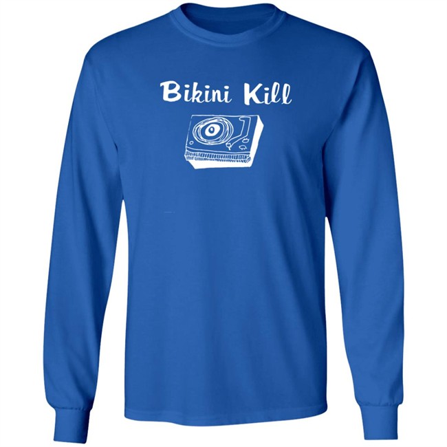 Bikini Kill Merch Record Player Crewneck Bikini Kill Merch Record Player Crewneck