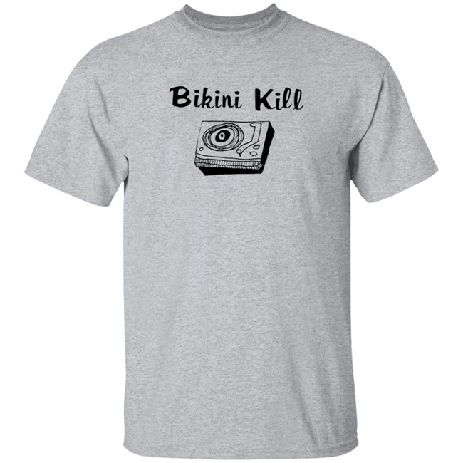 Bikini Kill Merch Record Player Crewneck Sweatshirt Bikini Kill Merch Record Player Crewneck Sweatshirt