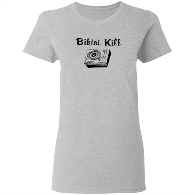 Bikini Kill Merch Record Player Crewneck Sweatshirt Bikini Kill Merch Record Player Crewneck Sweatshirt
