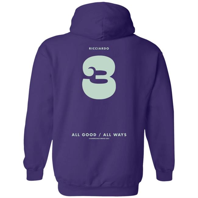 Daniel Ricciardo Merch Ric3 All Good All Ways Hoodie